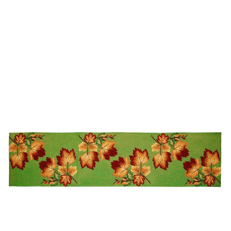 prostírání MOTIV javorové listy zelenohnědá zelené prostírání na stůl s javorovými listy, také ve velikosti běhounu 10842L