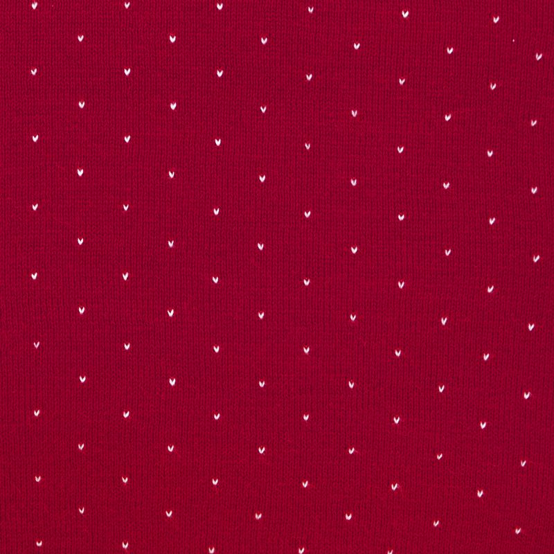 pletený povlak DESIGN dobby červenosmetanová pletený červený povlak na polštářek 11104L
