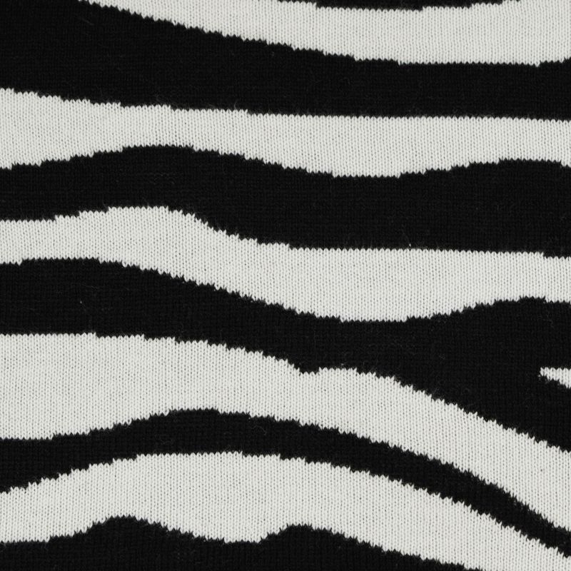 pletený povlak DESIGN zebra černosmetanová 11110