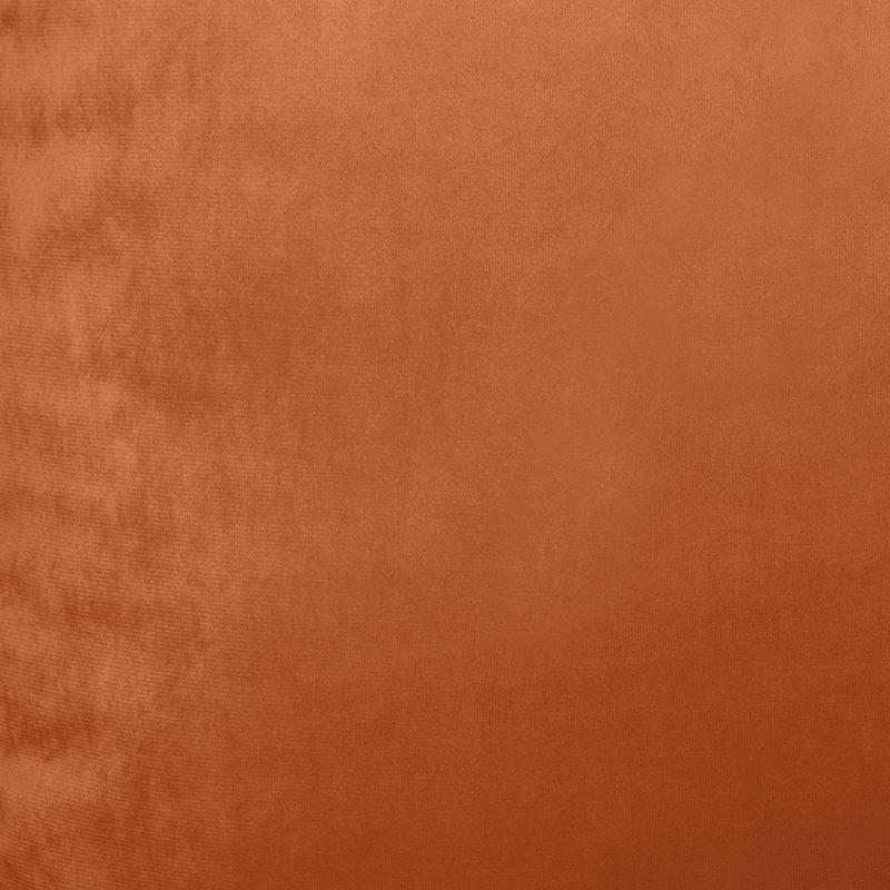 povlak VELVET karamelová jednobarevný dekorační povlak na polštářek v oranžové barvě se sametovým omakem 12306L