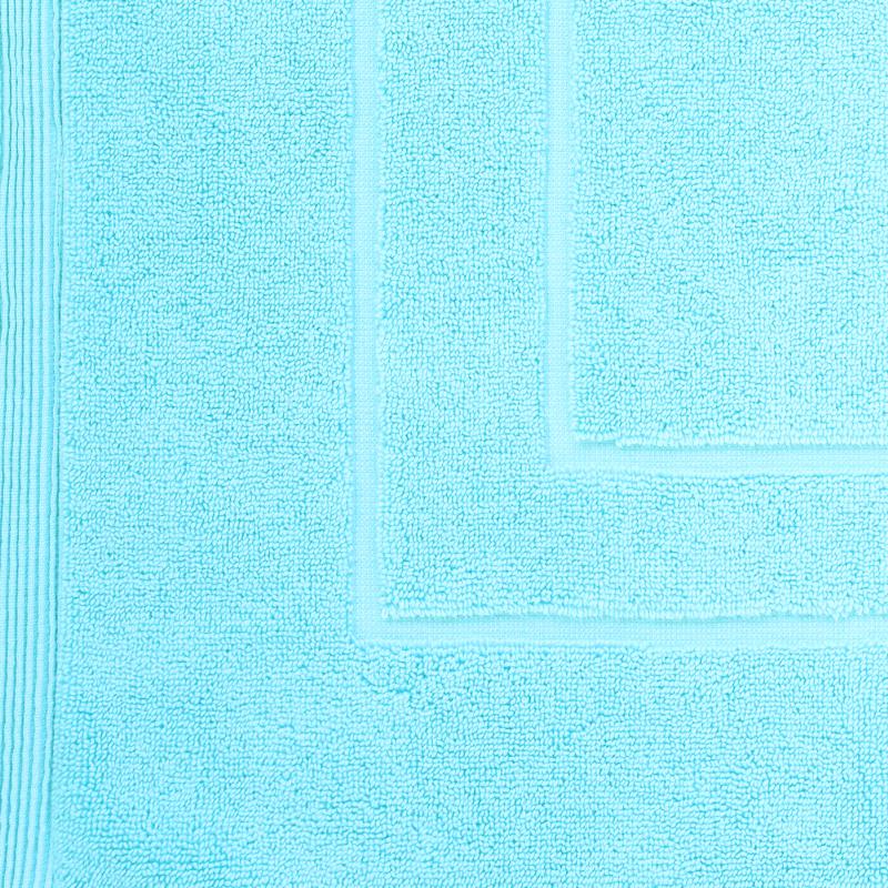 předložka KLASIK tyrkysová bavlněná koupelnová předložka v tyrkysové barvě 12454L