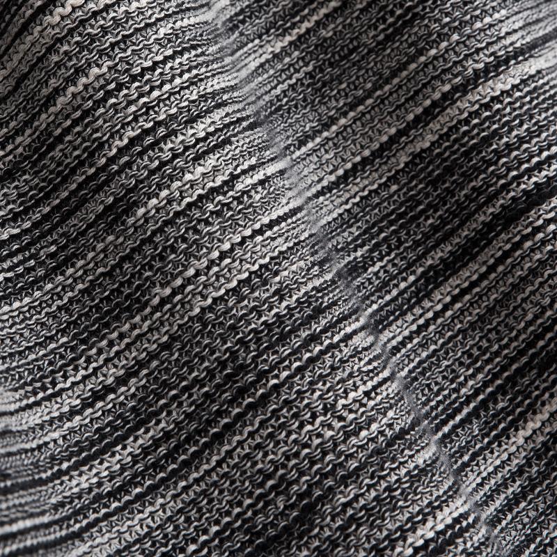 pletený pléd MELANGE melír černá černý pletený pléd s melírovaným vzhledem 12797L