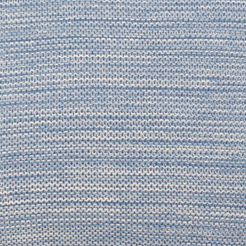 pletený povlak MELANGE melír světle modrá pletený povlak na polštářek v modré barvě s jemným melírováním 13134L