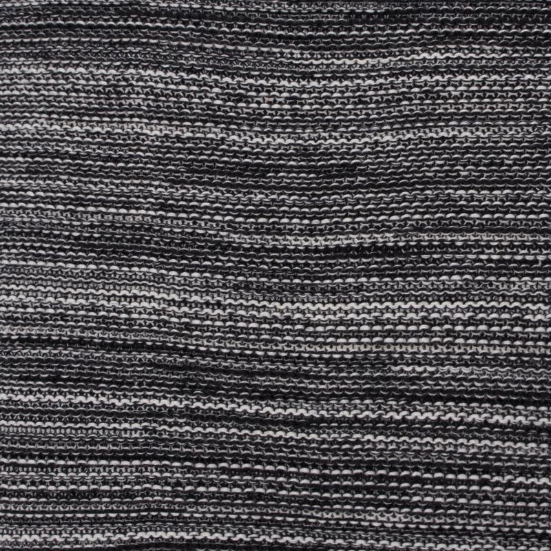 pletený povlak MELANGE melír černá 13136