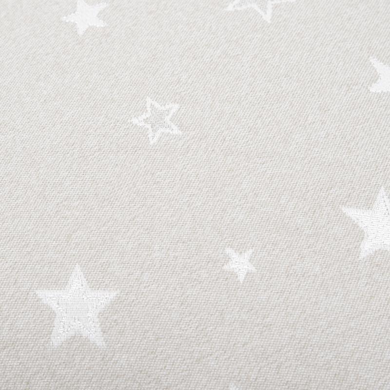 povlak SOFA LUREX hvězdy šedostříbrná šedý dekorační povlak na polštářek s vytkanými hvězdičkami, vzor jen na obou stranách stejný 13519L