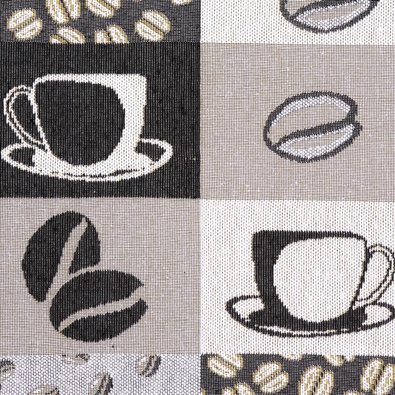 prostírání MOTIV cofee šedá šedé prostírání na stůl s motivem kávy 13793L