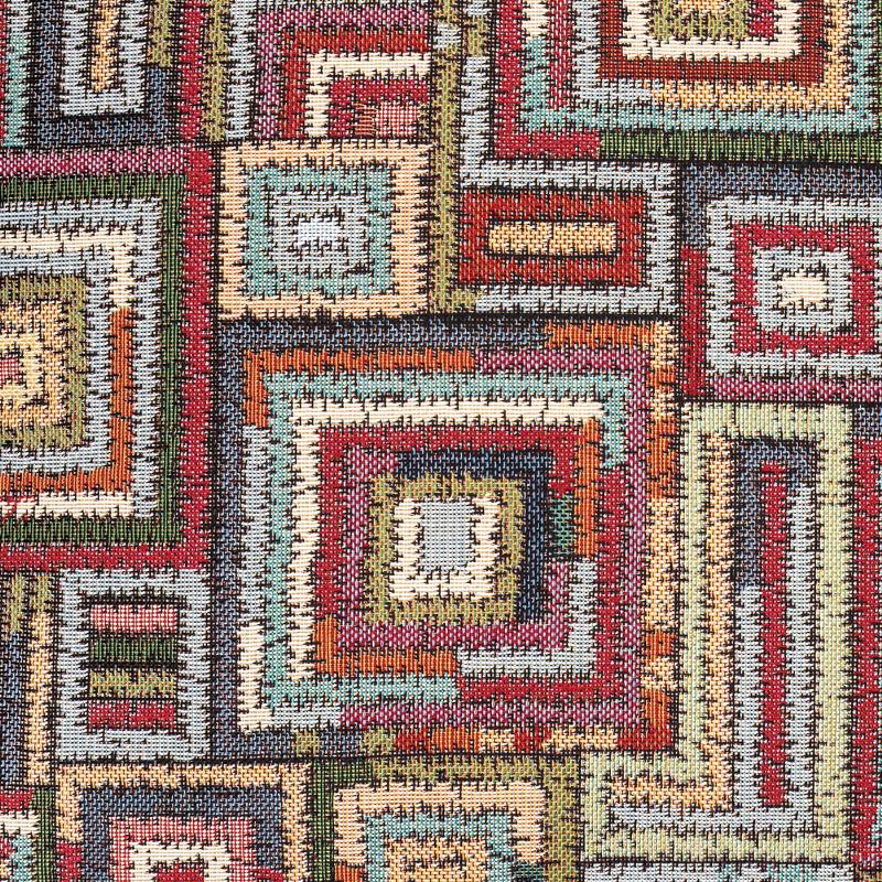 povlak SOFA azték pestrá dekorační povlak na polštářek s geometrickým vzorem, vytkaný vzor je na obou stranách stejný 13958L
