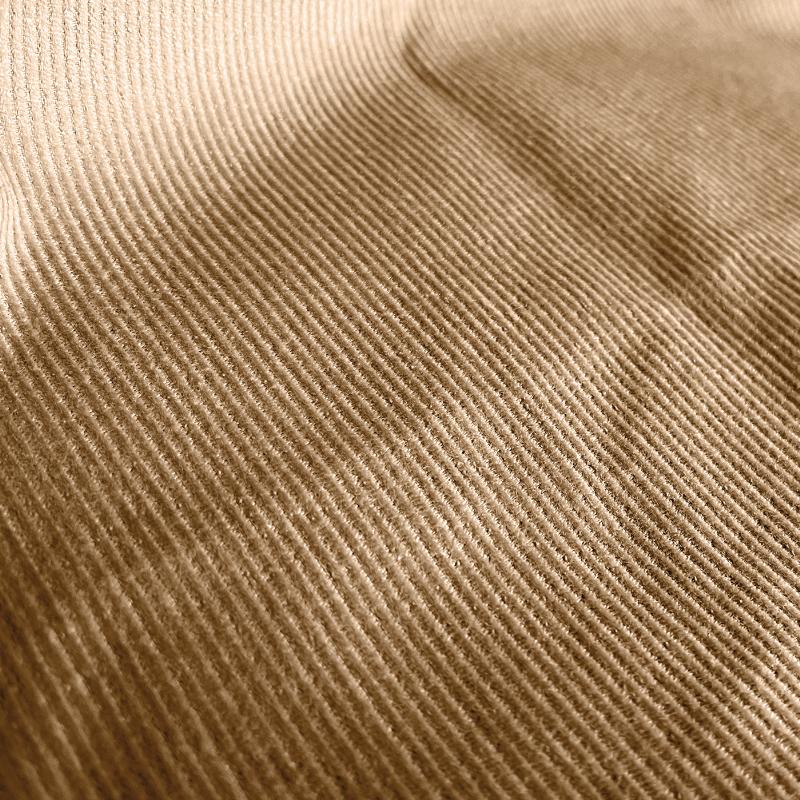 povlak KORD hnědá jednobarevný dekorační povlak na polštářek v hnědé barvě z manšestrové tkaniny 13961L