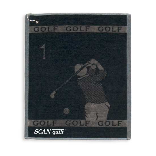 ručník VELUR GOLF golf černošedá