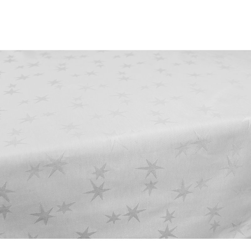 ubrus SOLID hvězdy bílá bílý ubrus na stůl s hvězdami