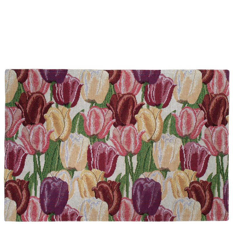 prostírání MOTIV tulipány pastelová prostírání na stůl s tulipány