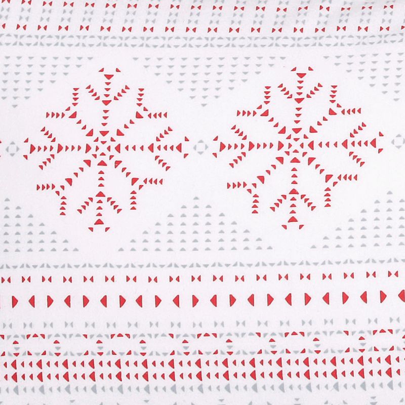 povlak FLANEL sweater bílošedočervená 9063L
