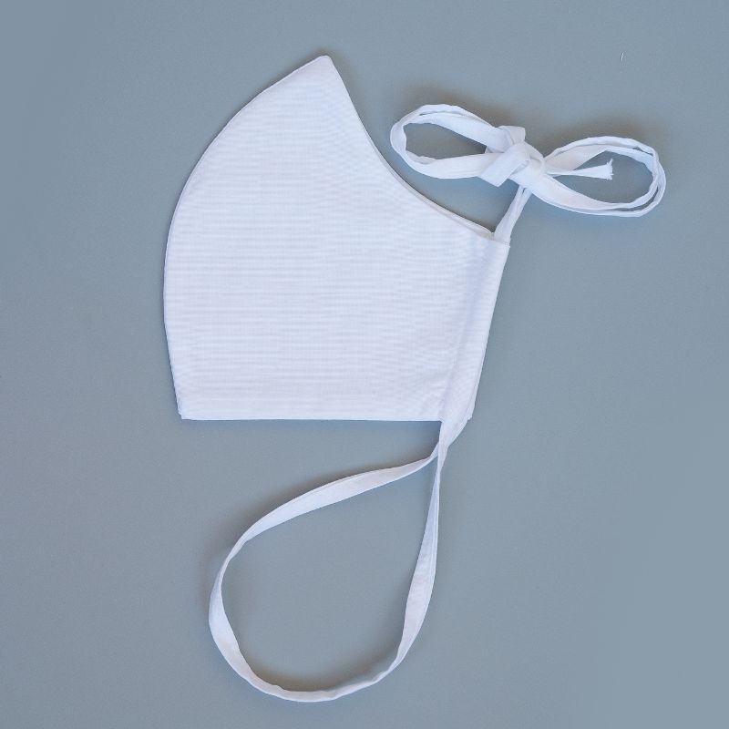 rouška KLASIK - balení 5 ks bílá, tvarovaná, stahovací tkanice bílá 9529