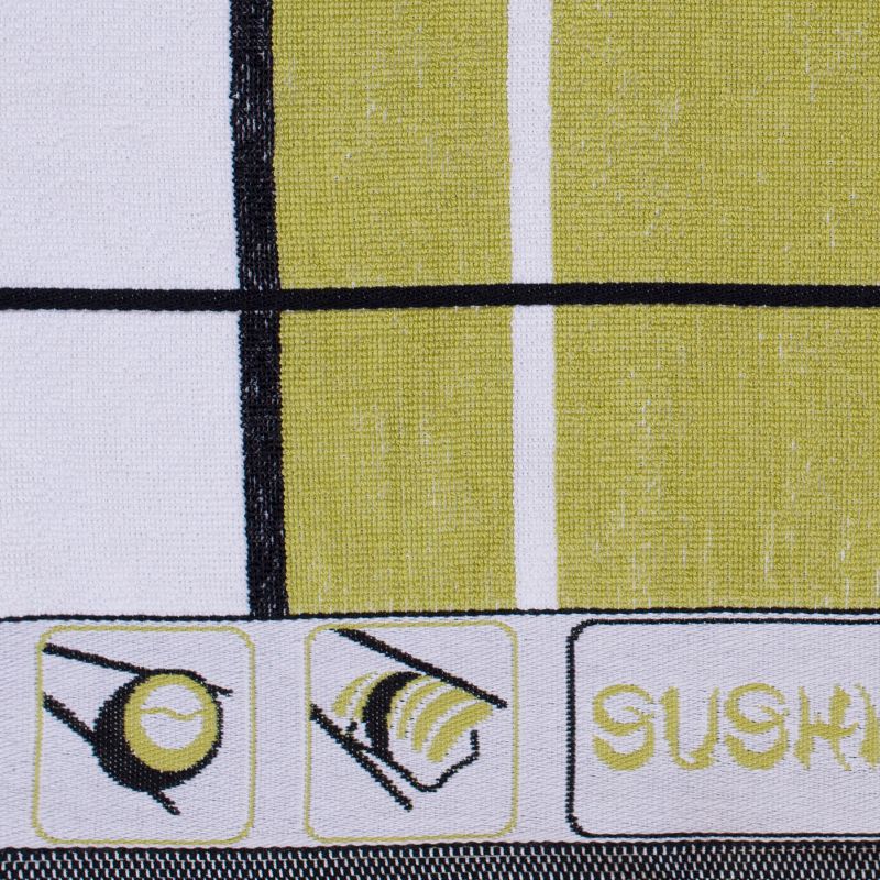 utěrka FROTÉ sushi zelená 9779L