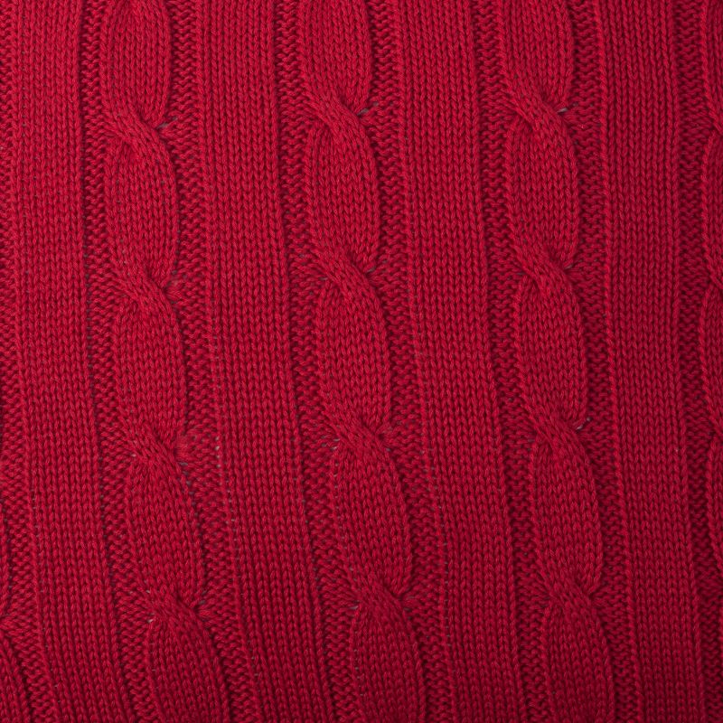 pletený povlak IMPERIAL copánky červená 9864